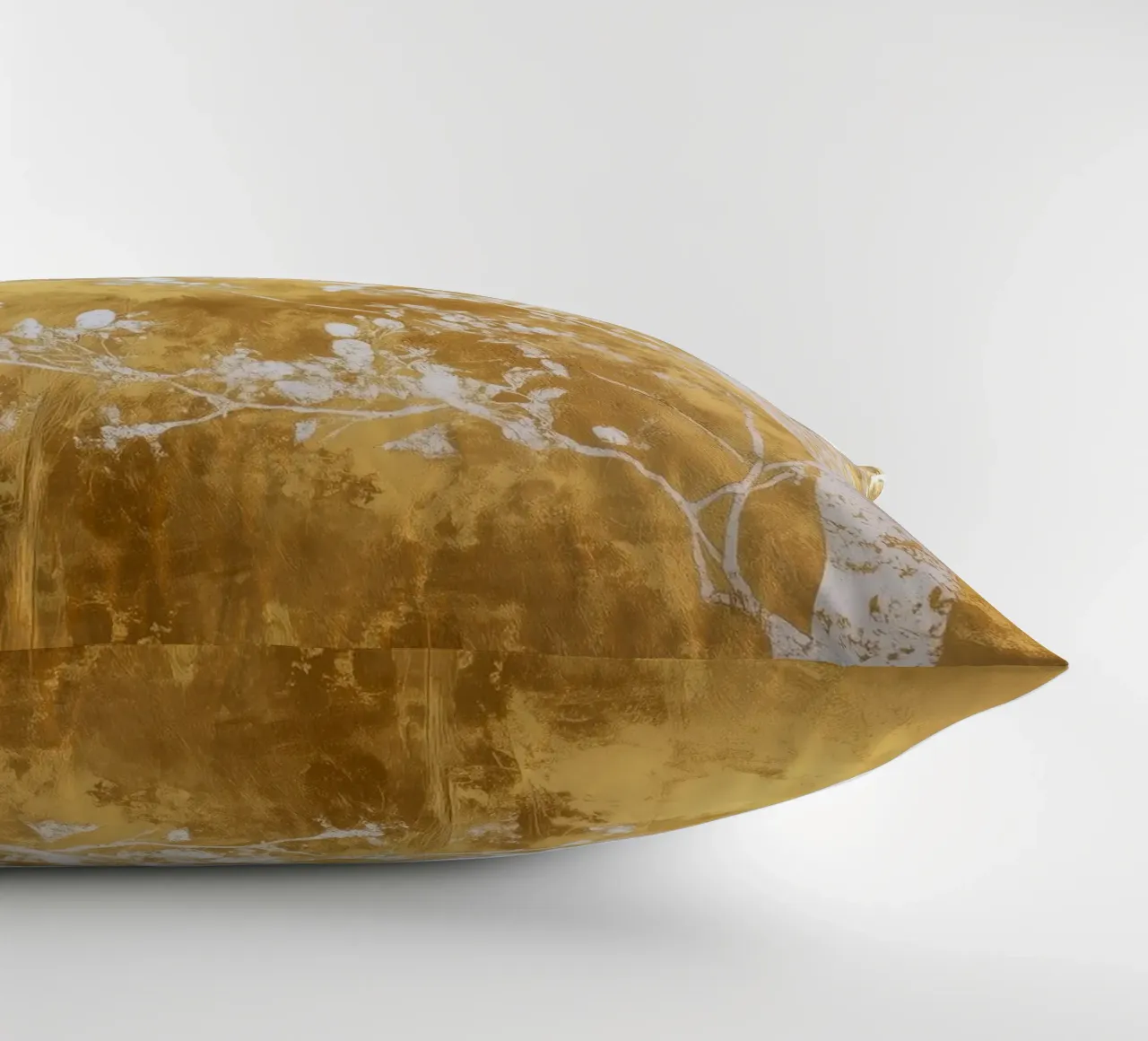 Albero artistico bianco e oro cuscino da Justyna Jaszke JBJart