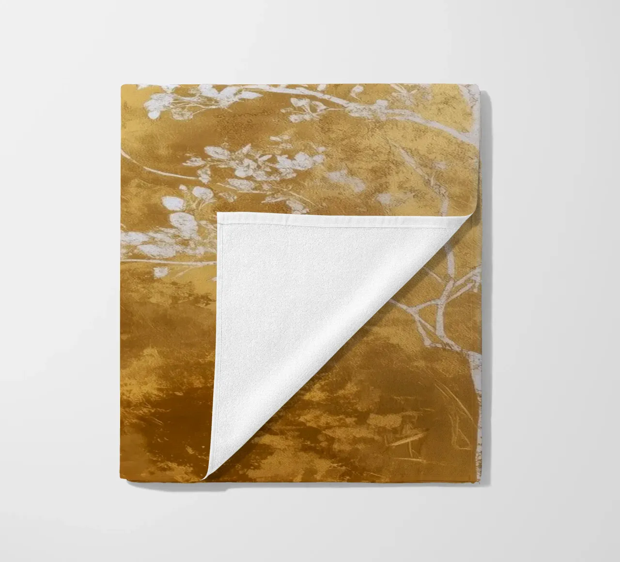 Albero artistico bianco e oro telo mare da Justyna Jaszke JBJart