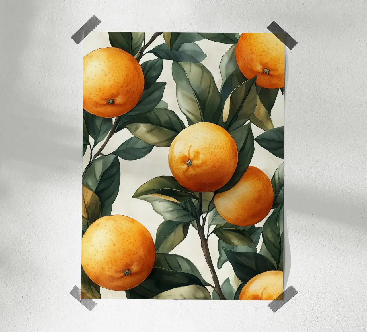 Oranges on branches poster by Spice & Style