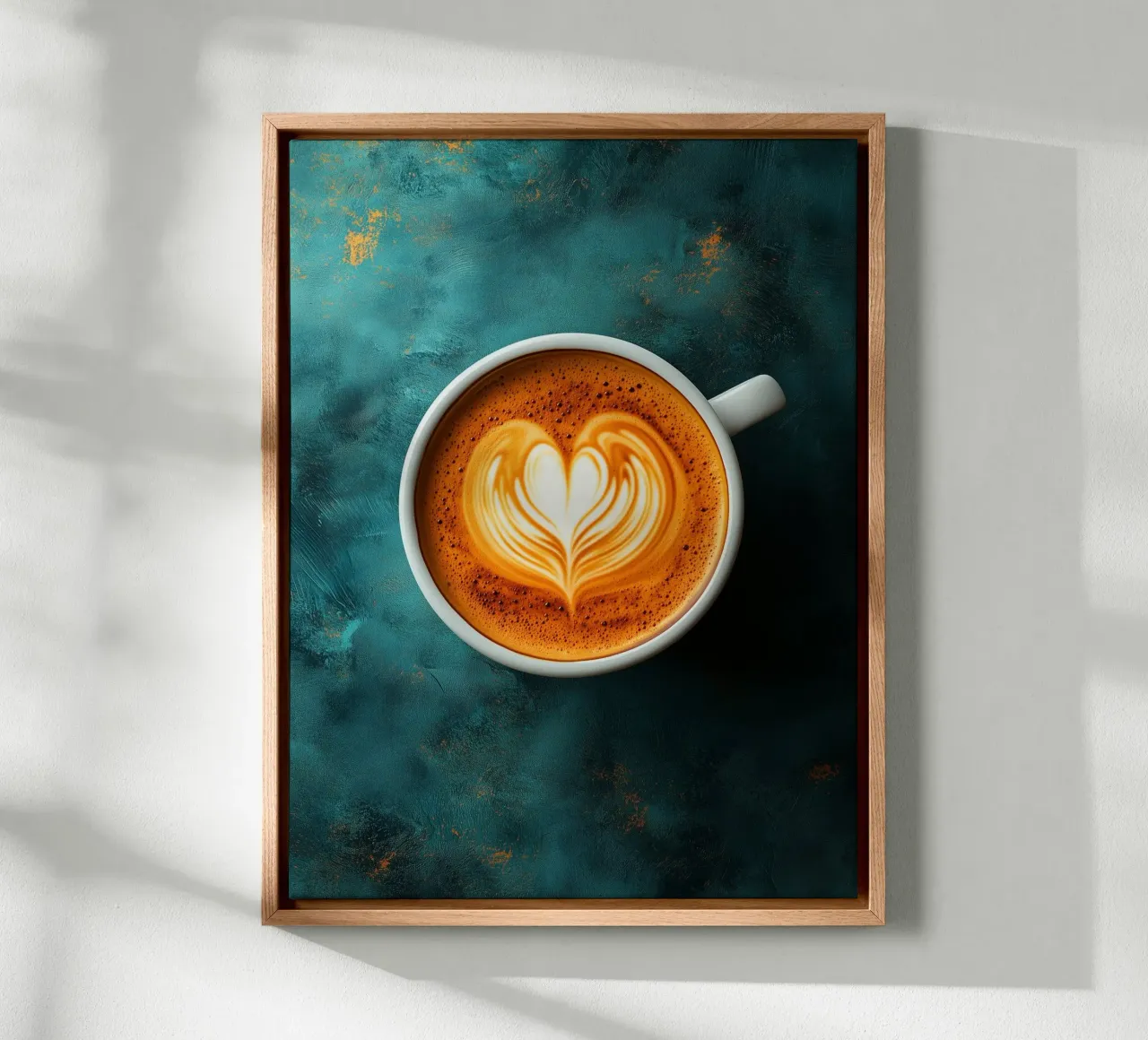 Latte with foam core canvas by Spice & Style