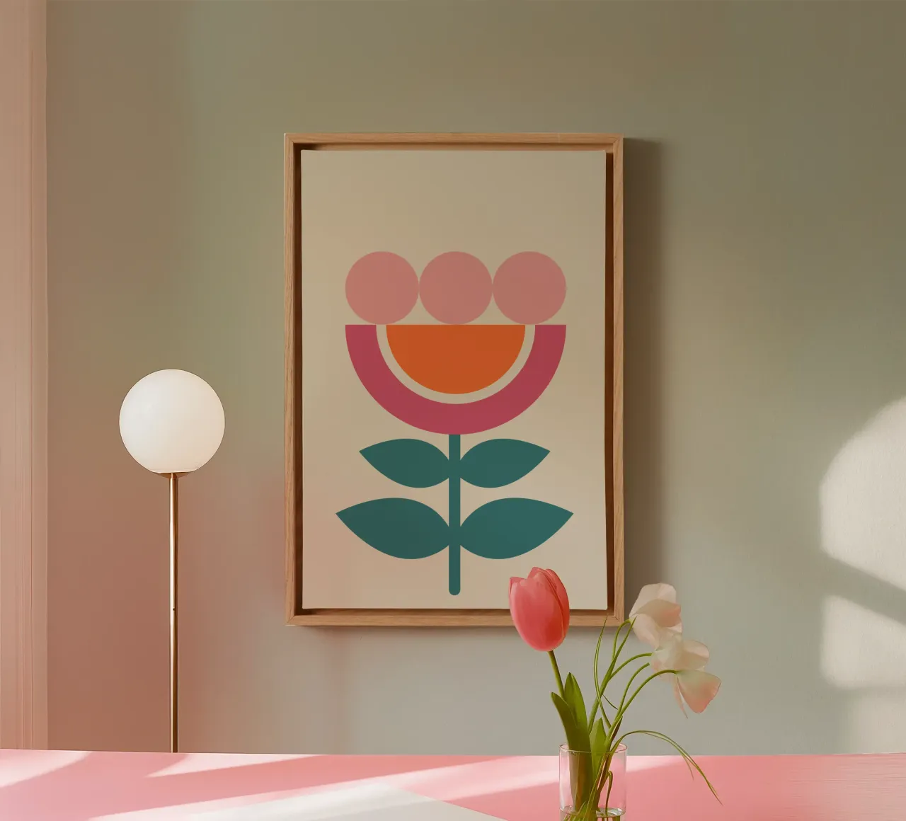 Bloom Pop tela con Cornice a cassetta da SMPLE