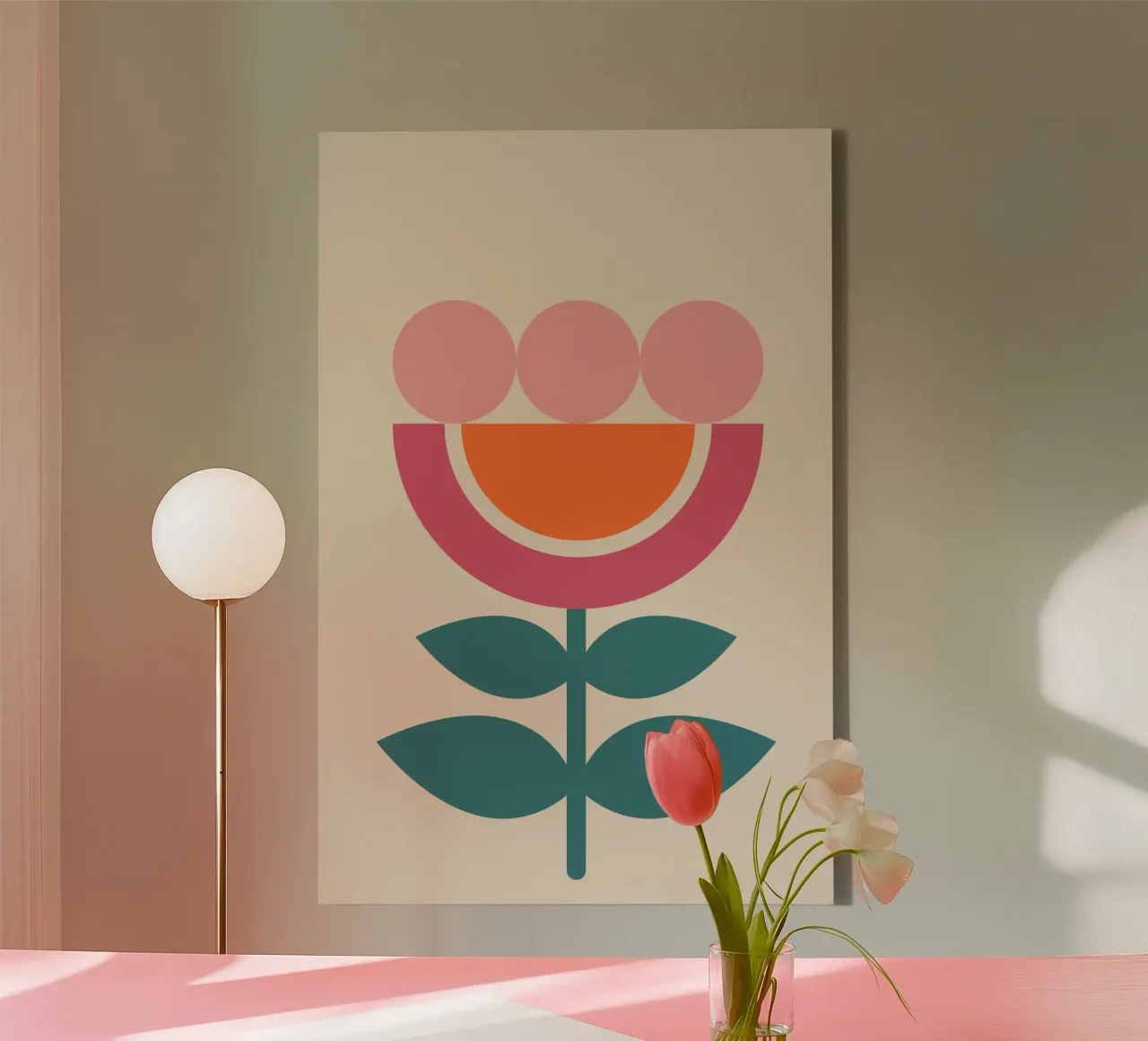 Bloom Pop tela con Cornice a cassetta da SMPLE