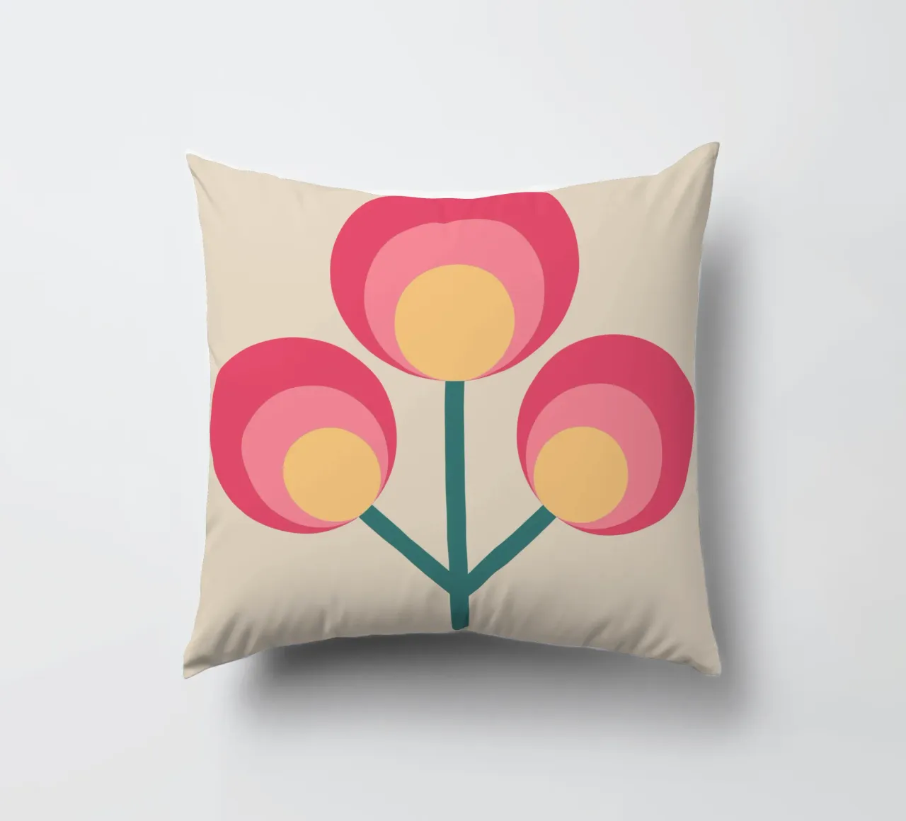 Trio Bloom decorative cushion by SMPLE