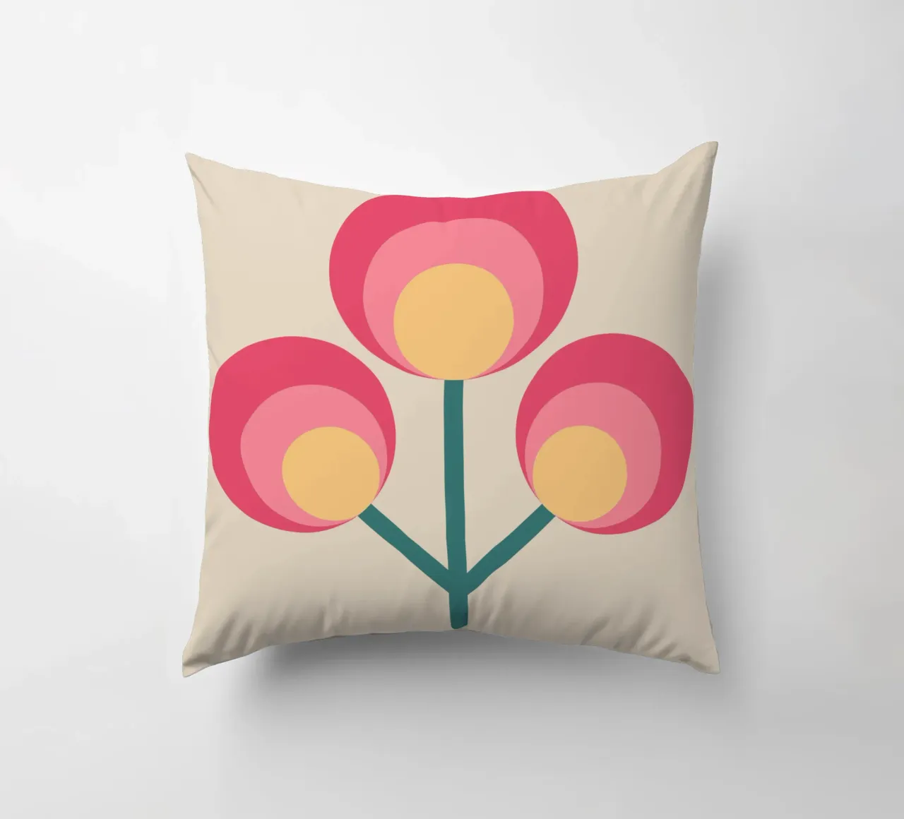 Trio Bloom decorative cushion by SMPLE