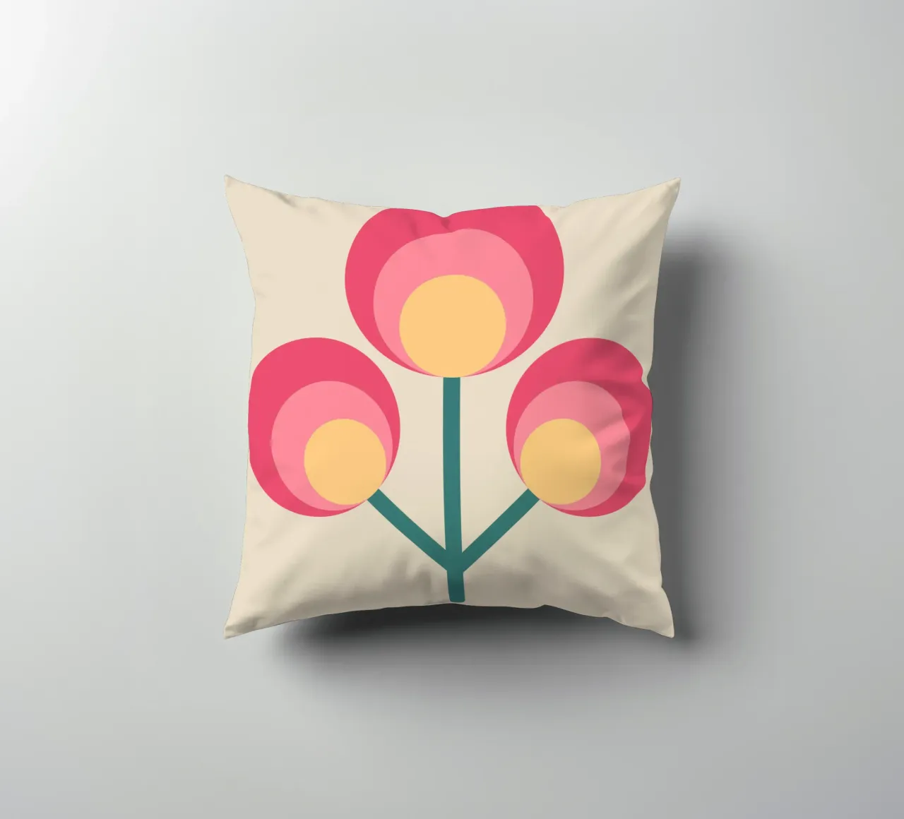 Trio Bloom decorative cushion by SMPLE