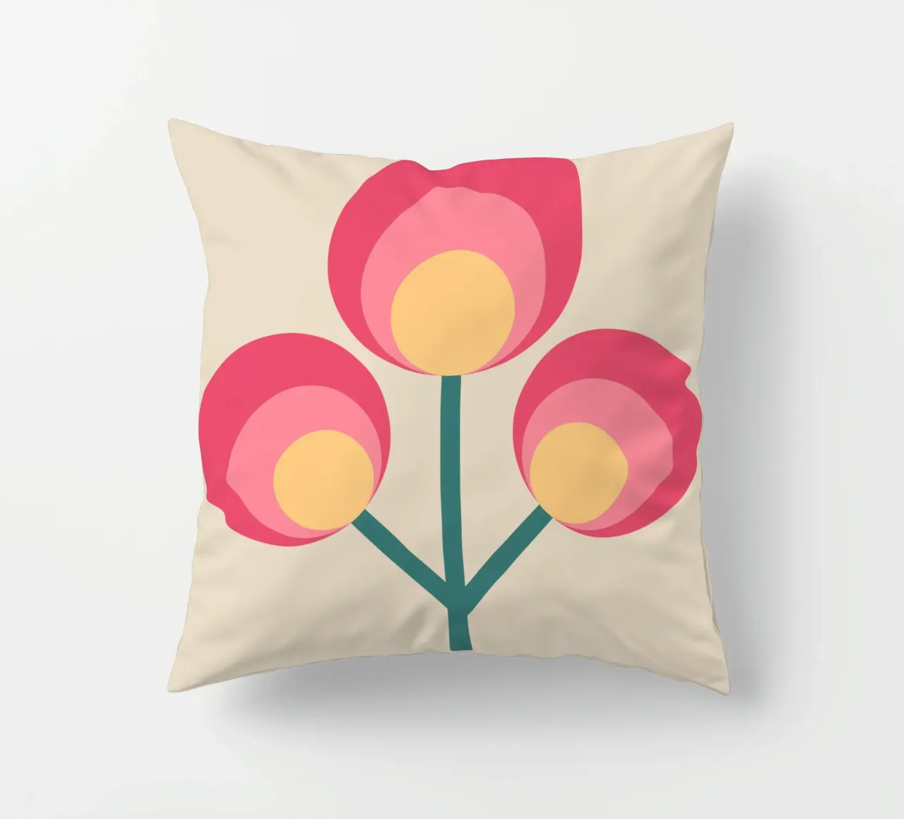 Trio Bloom decorative cushion by SMPLE