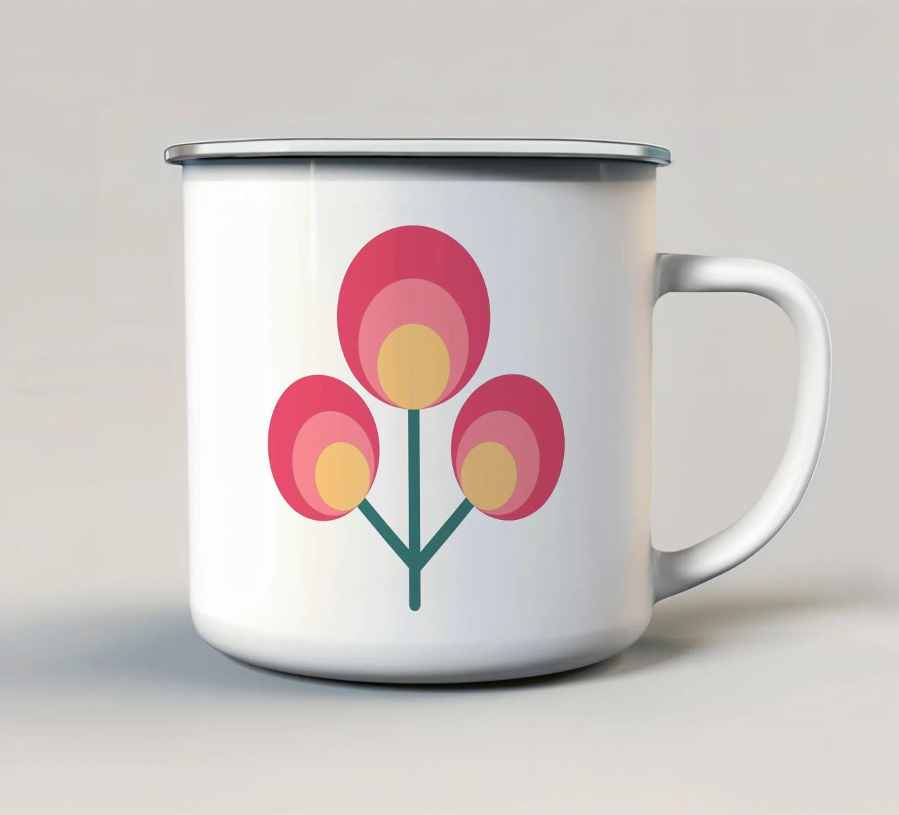 Trio Bloom tazza in smalto da SMPLE