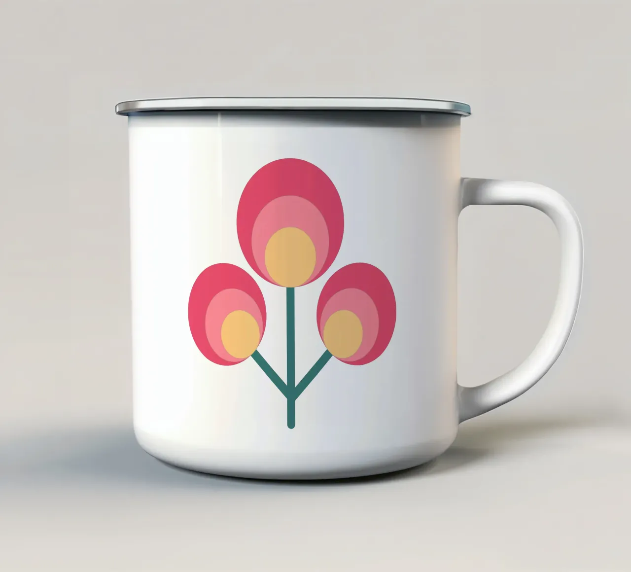 Trio Bloom tazza in smalto da SMPLE