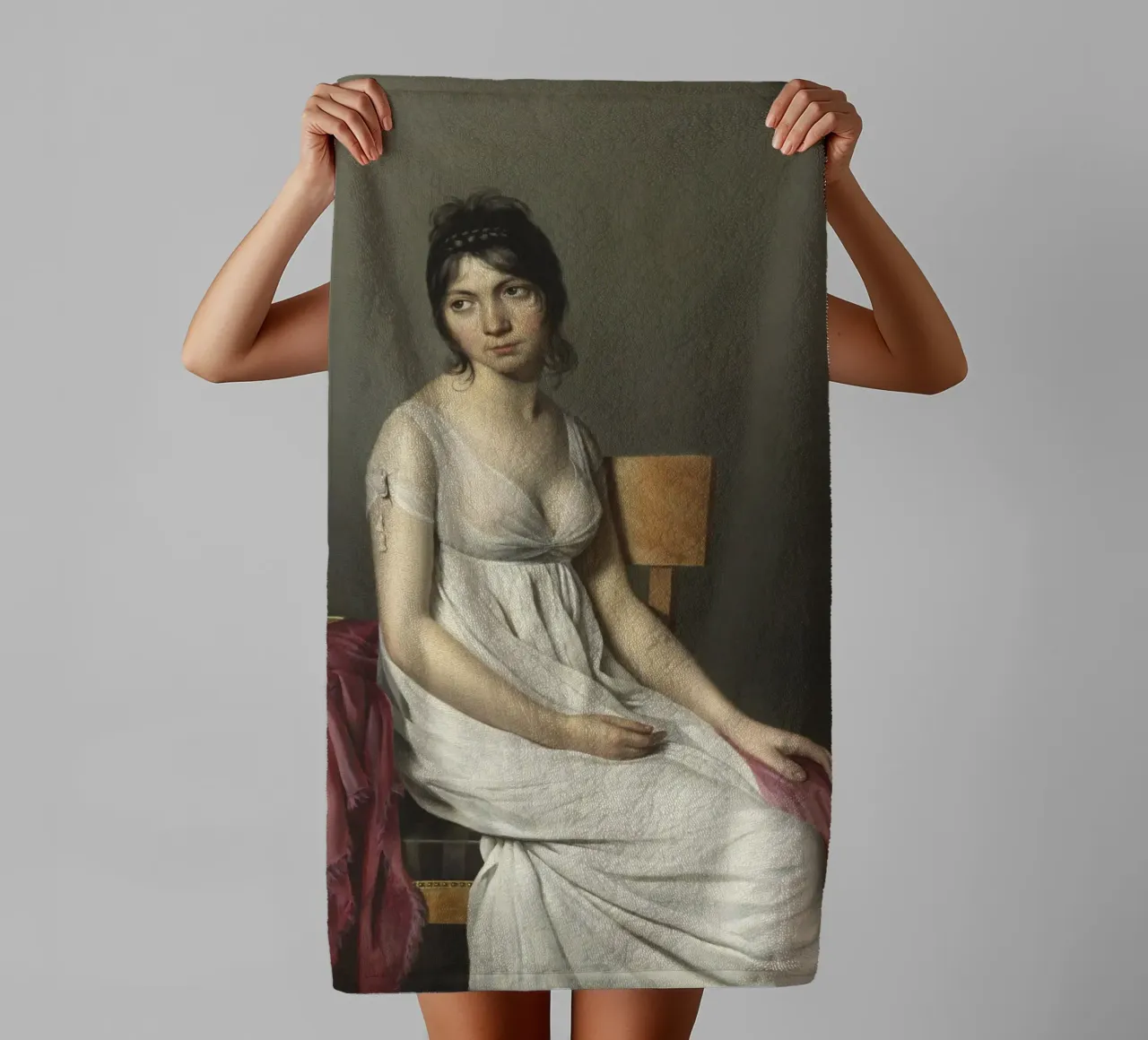 Jacques-Louis David - Portrait d'une jeune femme en blanc serviette de bain de William Store