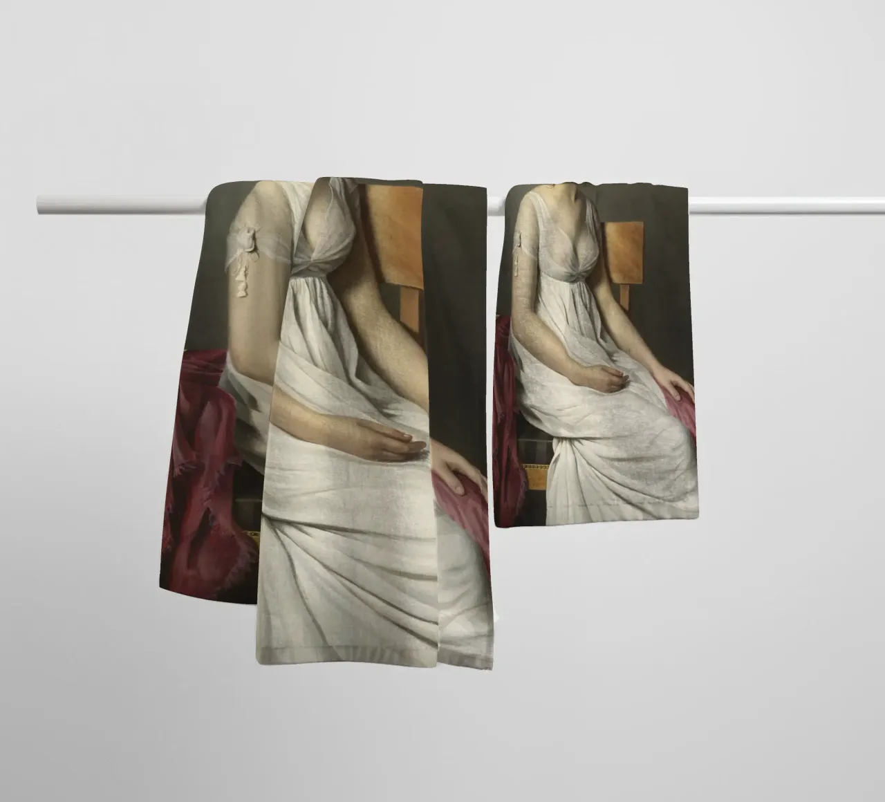 Jacques-Louis David - Portrait d'une jeune femme en blanc serviette de bain de William Store