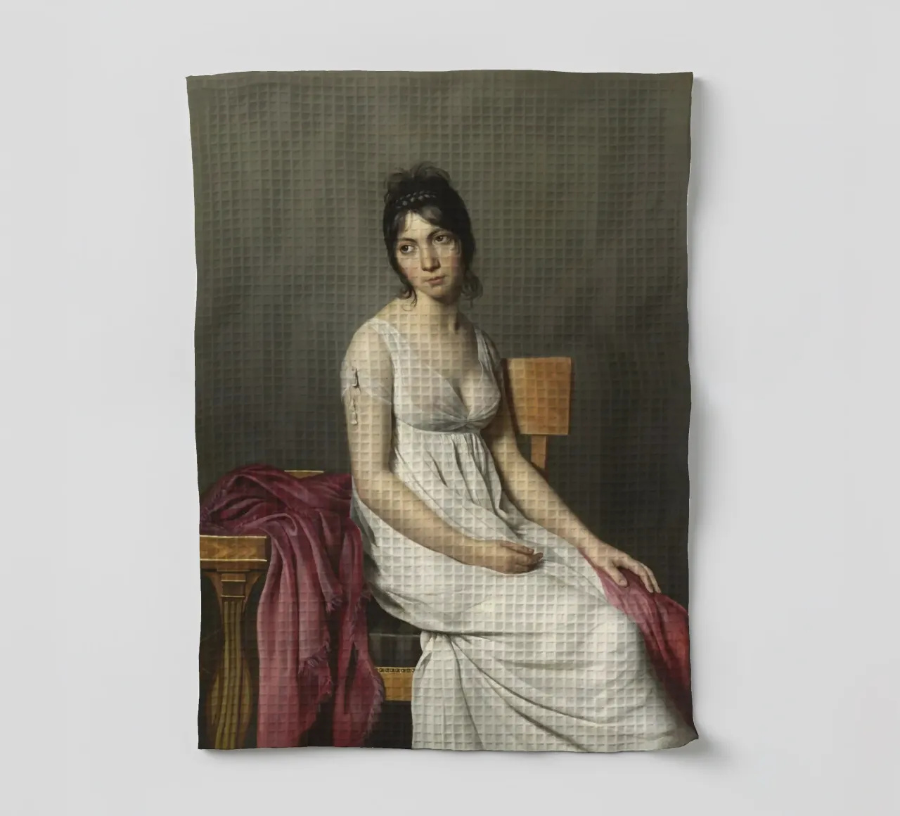 Jacques-Louis David - Ritratto di giovane donna in bianco canovaccio da cucina da William Store