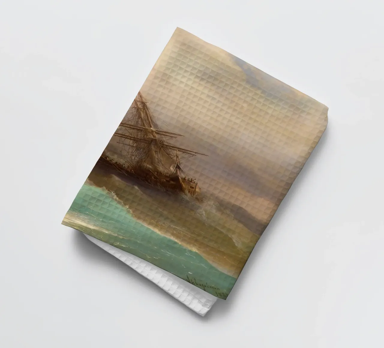 Ivan Aivazovsky - Nave nel mare in tempesta canovaccio da cucina da William Store