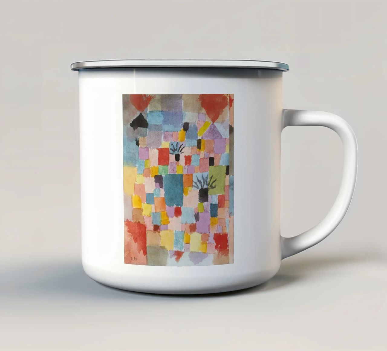 Paul Klee - Giardini del Sud tazza in smalto da Timeless Artworks