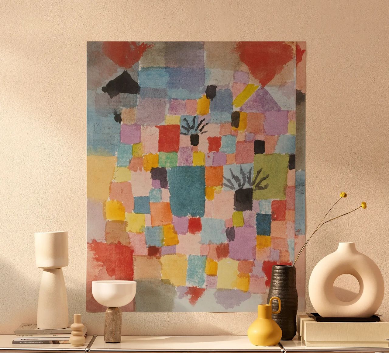 Paul Klee - Südliche Gärten Poster von Timeless Artworks