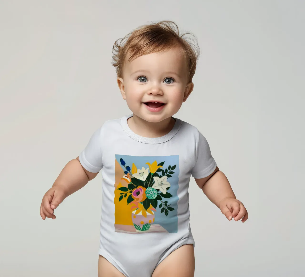 Il fiore body neonato maniche corte da 83oranges