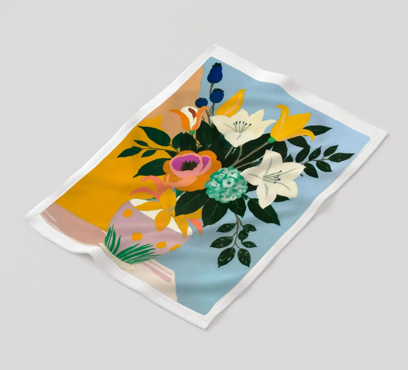 Die Blüte Fleecedecke von 83oranges.com