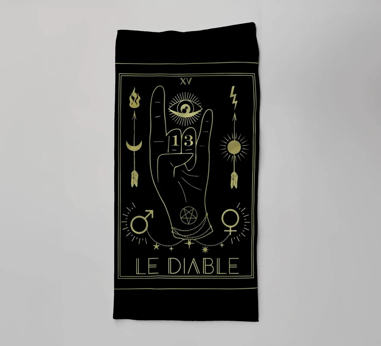Le Diable asciugamano da bagno da cafelab