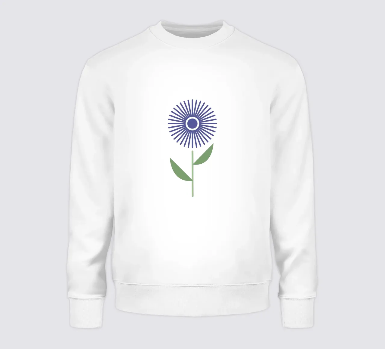 Retro Sunburst Flower felpa da SMPLE