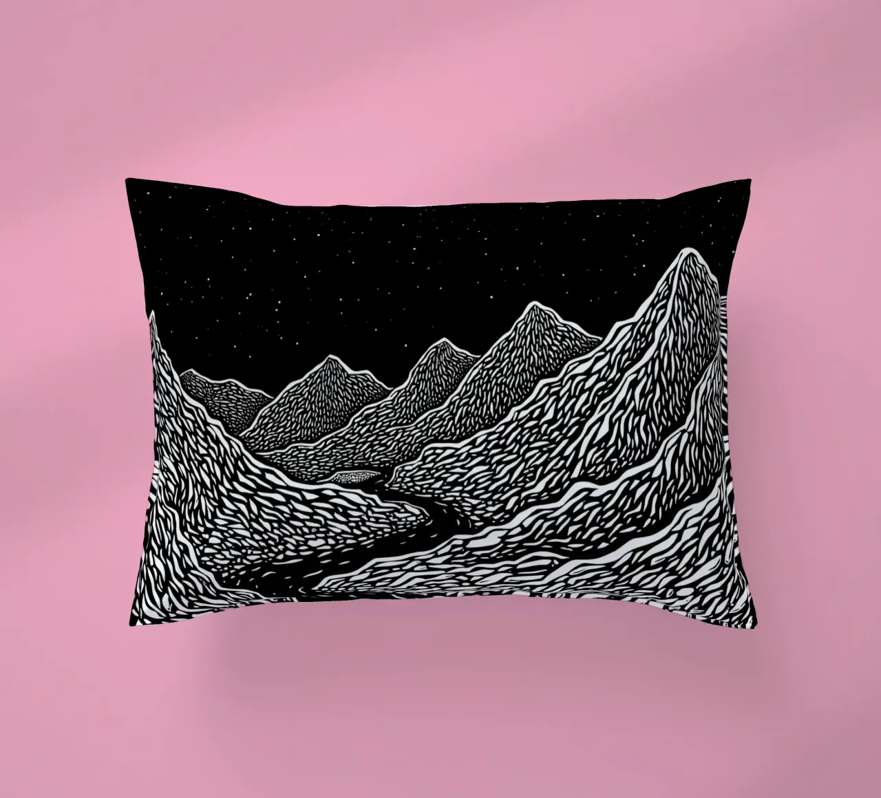 Dark Peaks cuscino da Indigo Rain