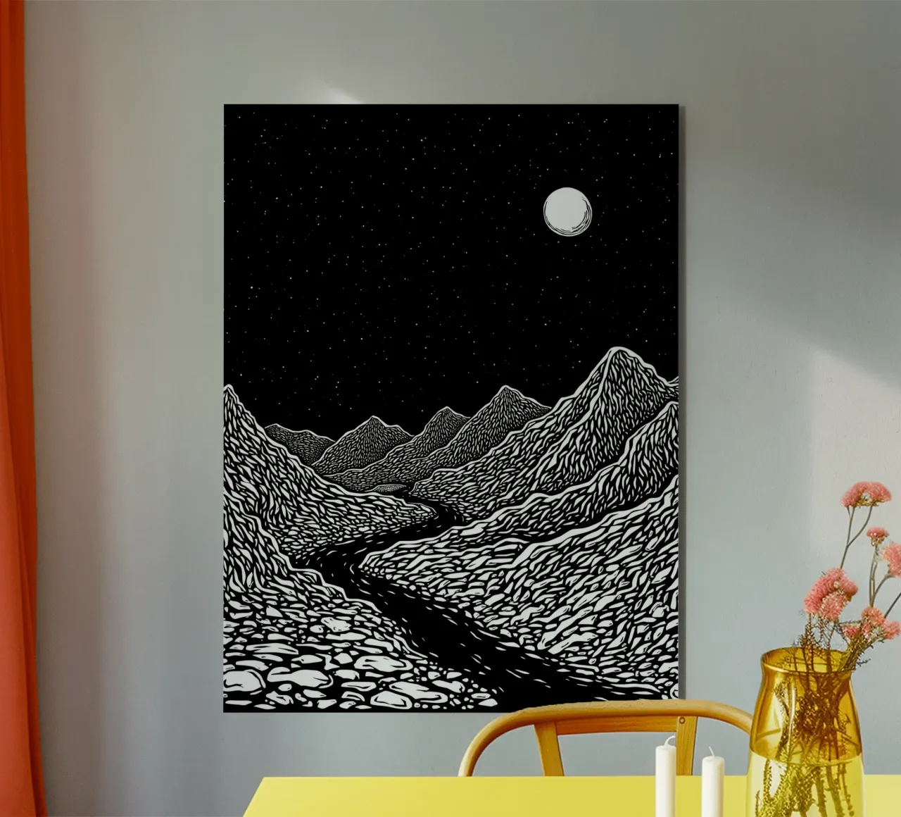 Dark Peaks alluminio dibond da Indigo Rain
