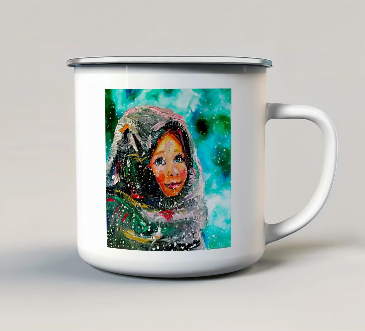 Winter-Märchen tazza in smalto da Happy 😃 Art 🎨 by Christine Schnoell