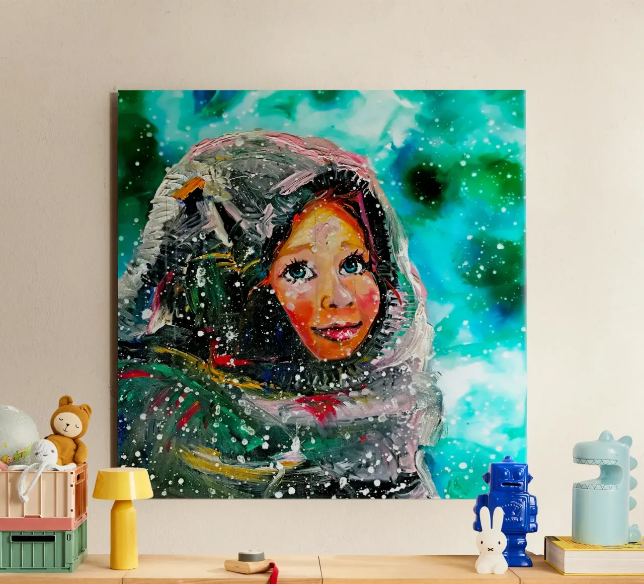 Winter-Märchen alluminio dibond da Happy 😃 Art 🎨 by Christine Schnoell