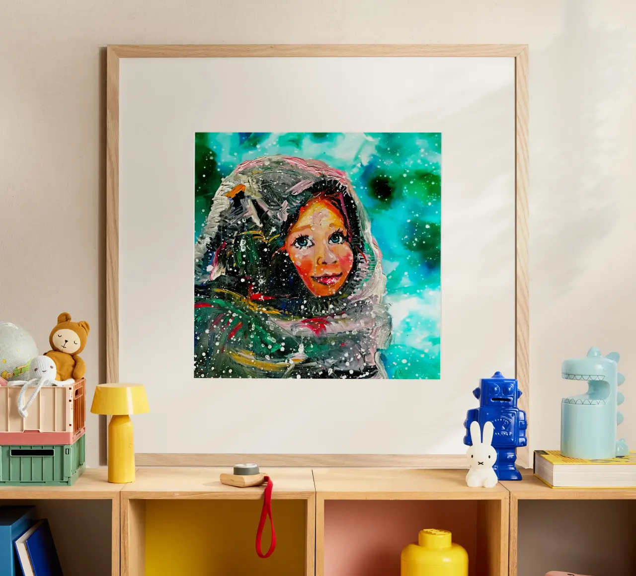 Winter-Märchen poster con telaio in plastica da Happy 😃 Art 🎨 by Christine Schnoell