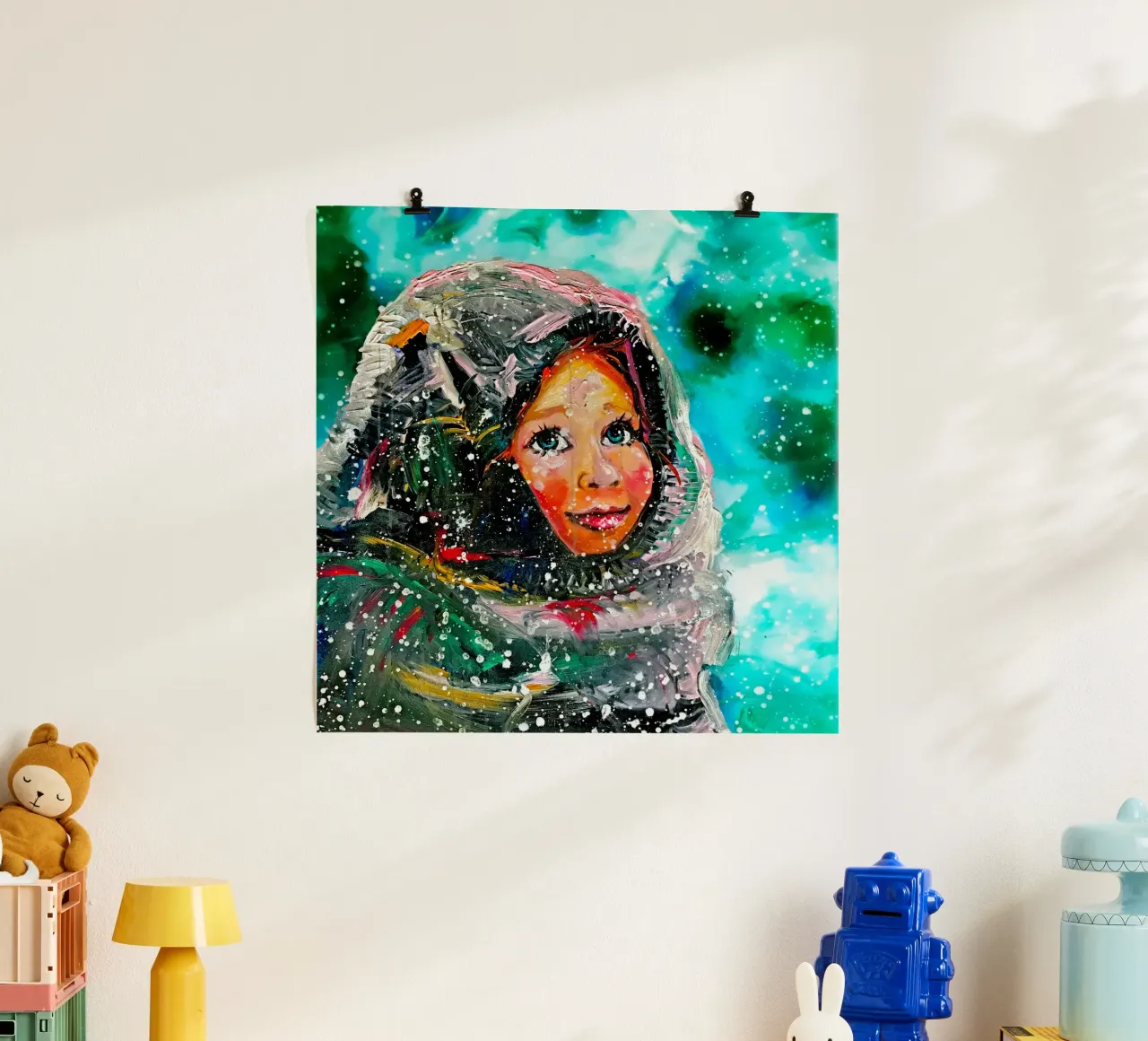 Winter-Märchen poster con telaio in plastica da Happy 😃 Art 🎨 by Christine Schnoell