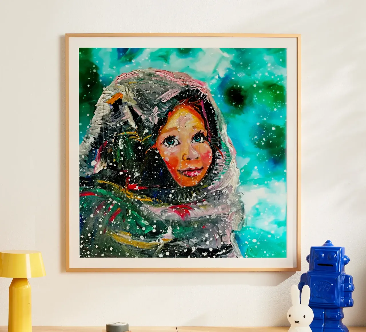 Winter-Märchen poster con telaio in plastica da Happy 😃 Art 🎨 by Christine Schnoell