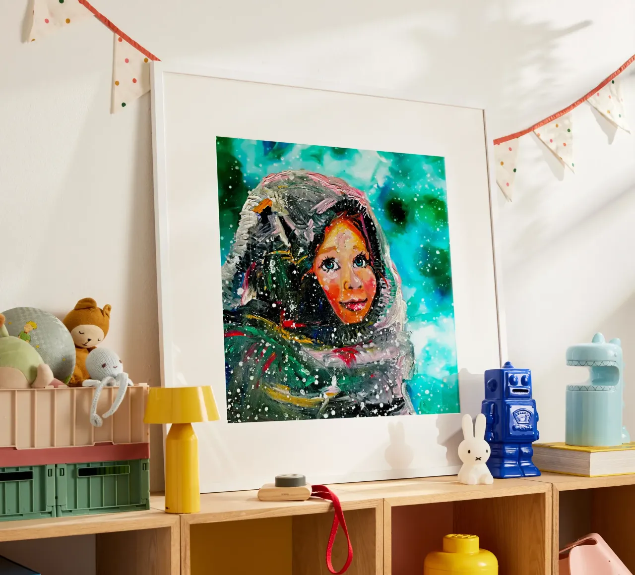 Winter-Märchen poster con telaio in plastica da Happy 😃 Art 🎨 by Christine Schnoell