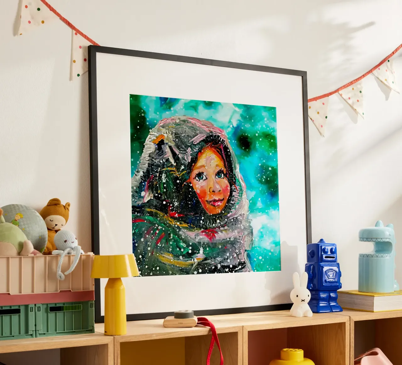 Winter-Märchen poster con telaio in plastica da Happy 😃 Art 🎨 by Christine Schnoell