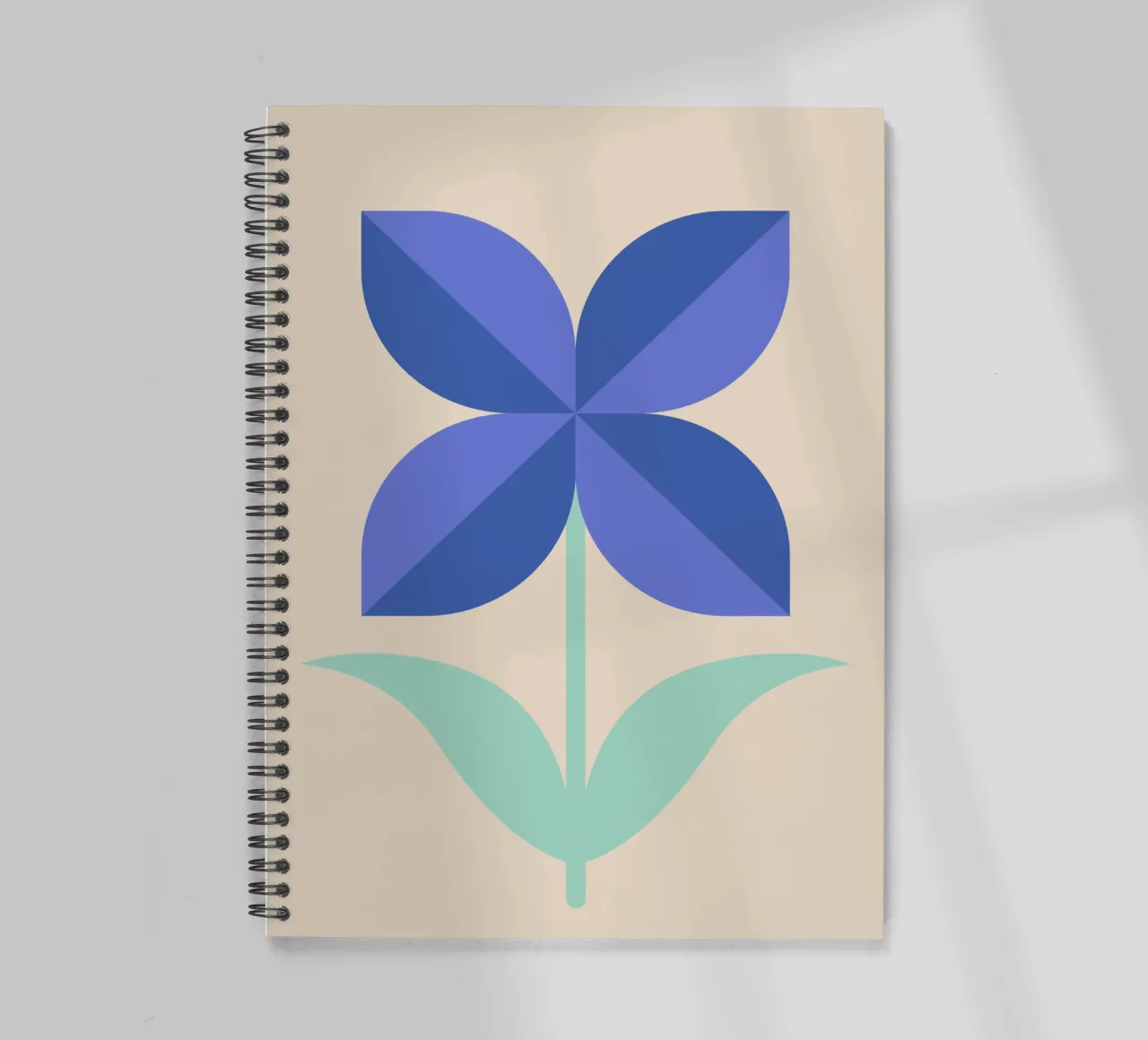 Nordic Petals spiral notebook by SMPLE