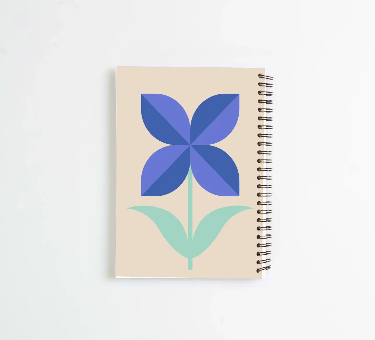 Nordic Petals spiral notebook by SMPLE