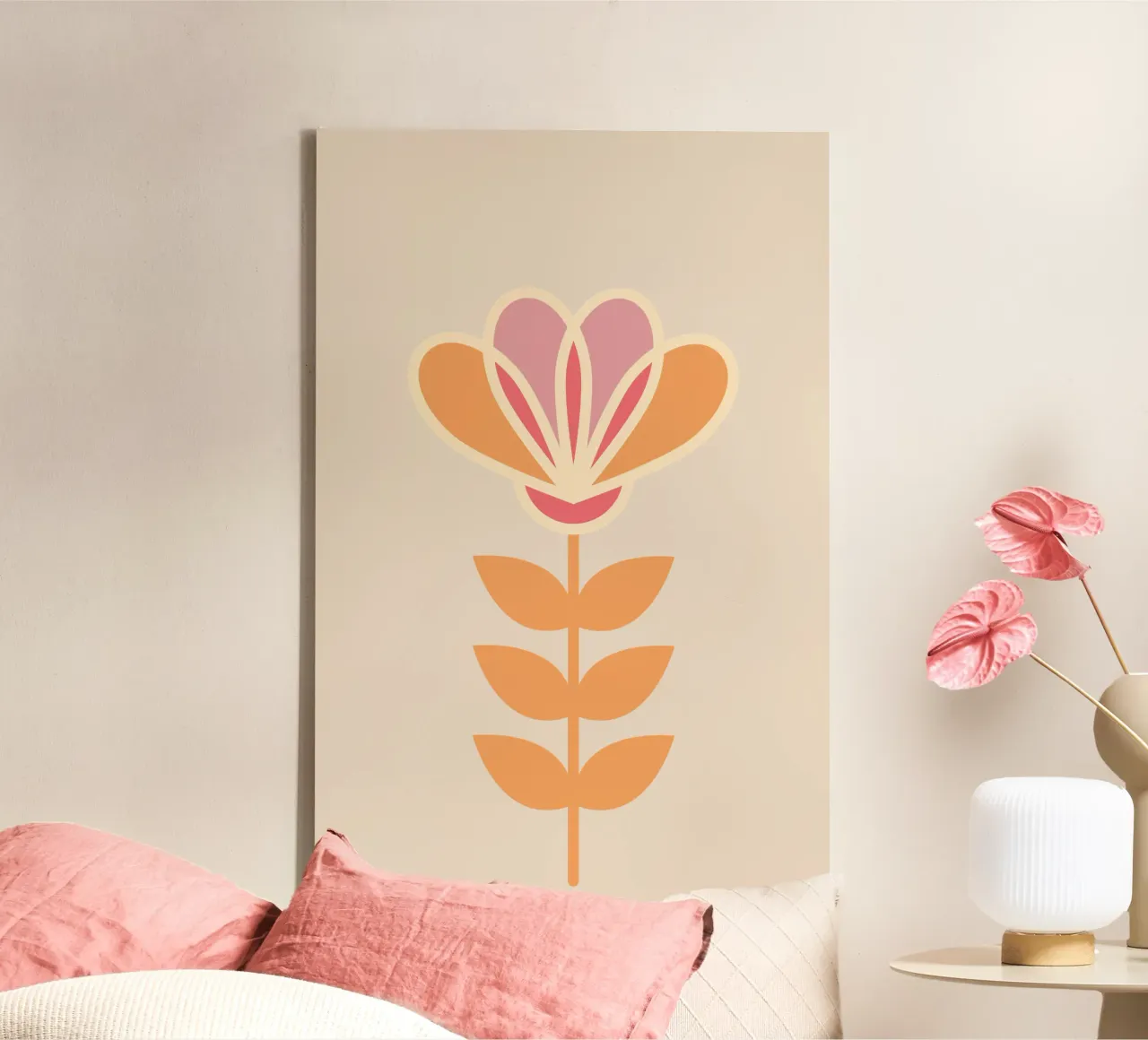 Scandi Glow tela con Cornice a cassetta da SMPLE