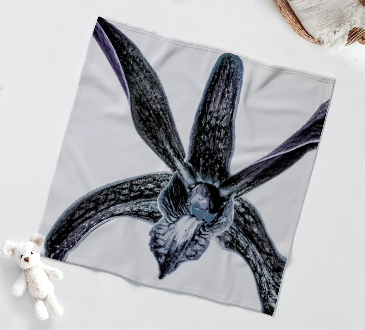 Orchid fleece blanket by Shot By Clint