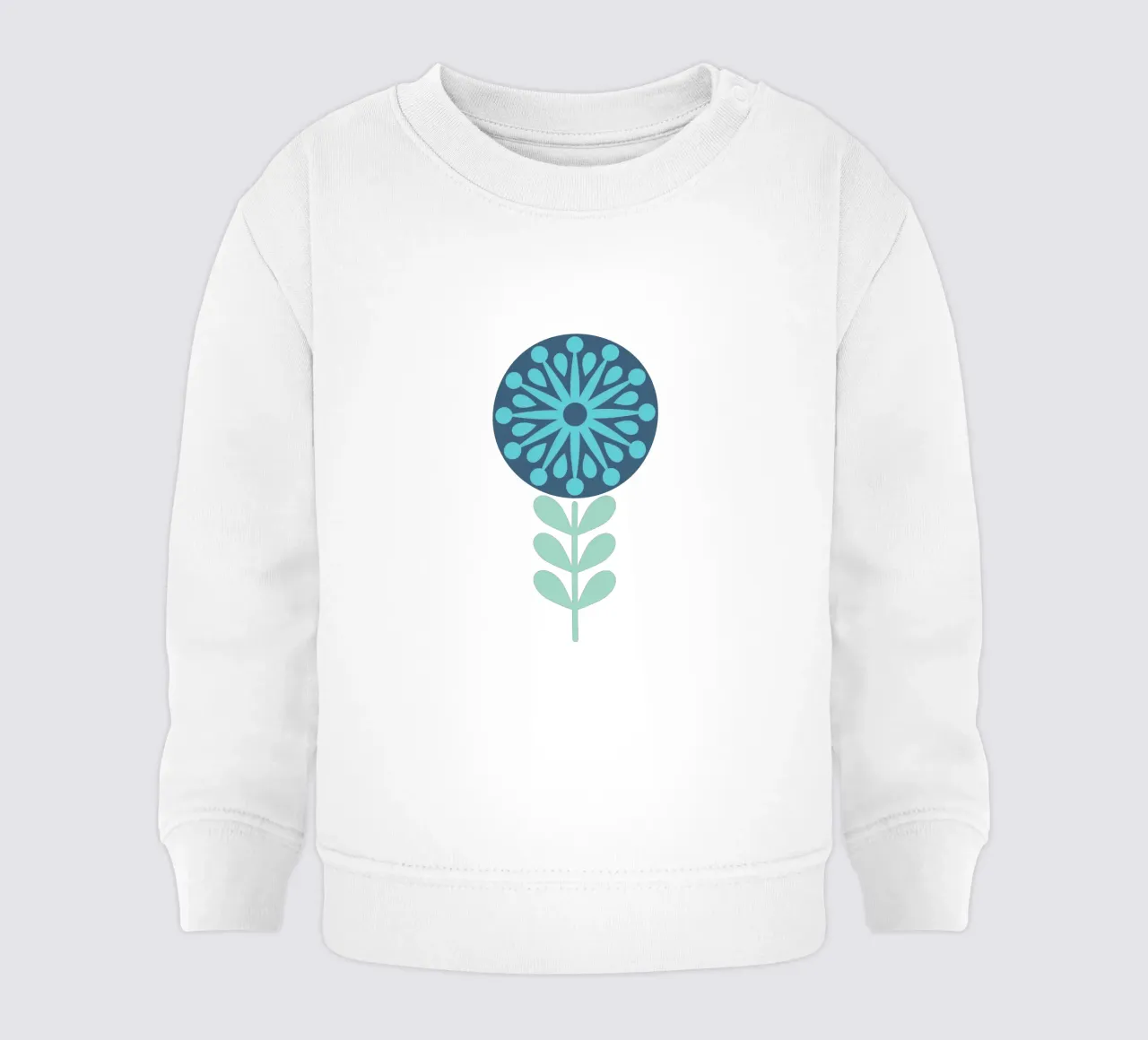 Ocean Bloom felpa neonato da SMPLE