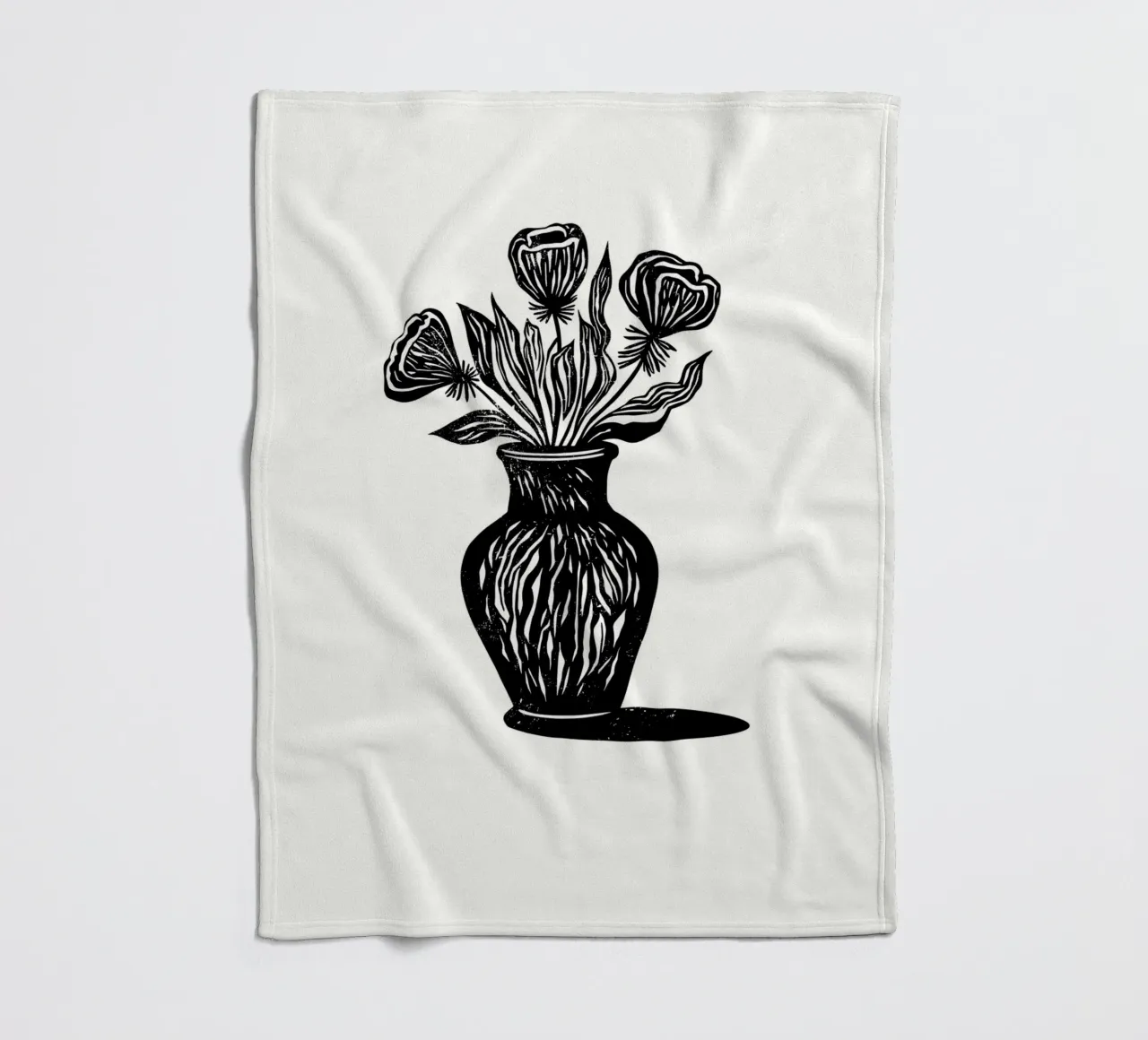 Bold Blooms coperta in pile da Indigo Rain