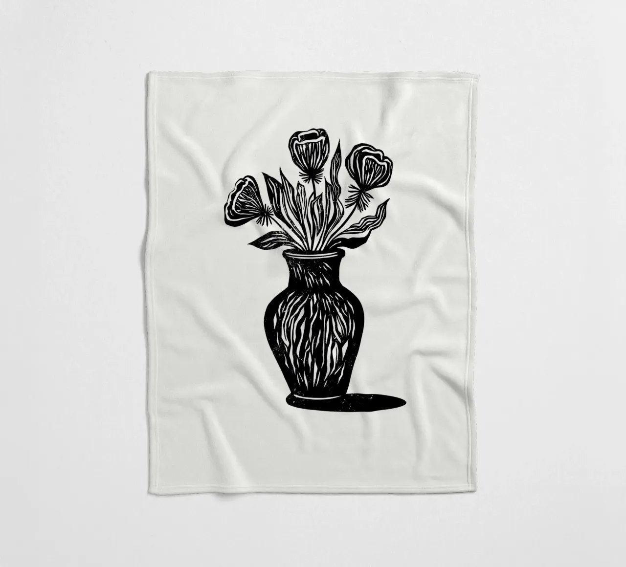 Bold Blooms coperta in pile da Indigo Rain