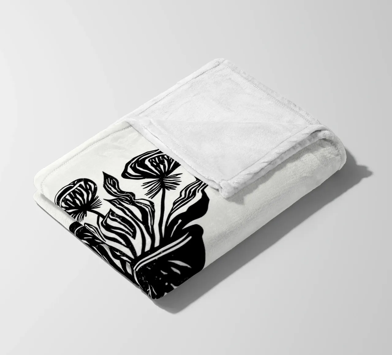Bold Blooms coperta in pile da Indigo Rain