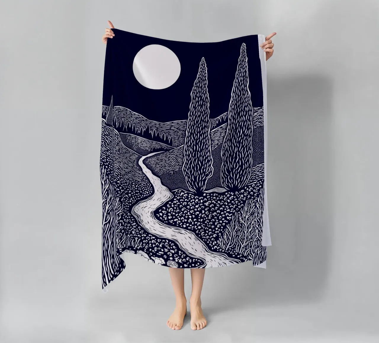 Cypress Under the Moon telo mare da Indigo Rain