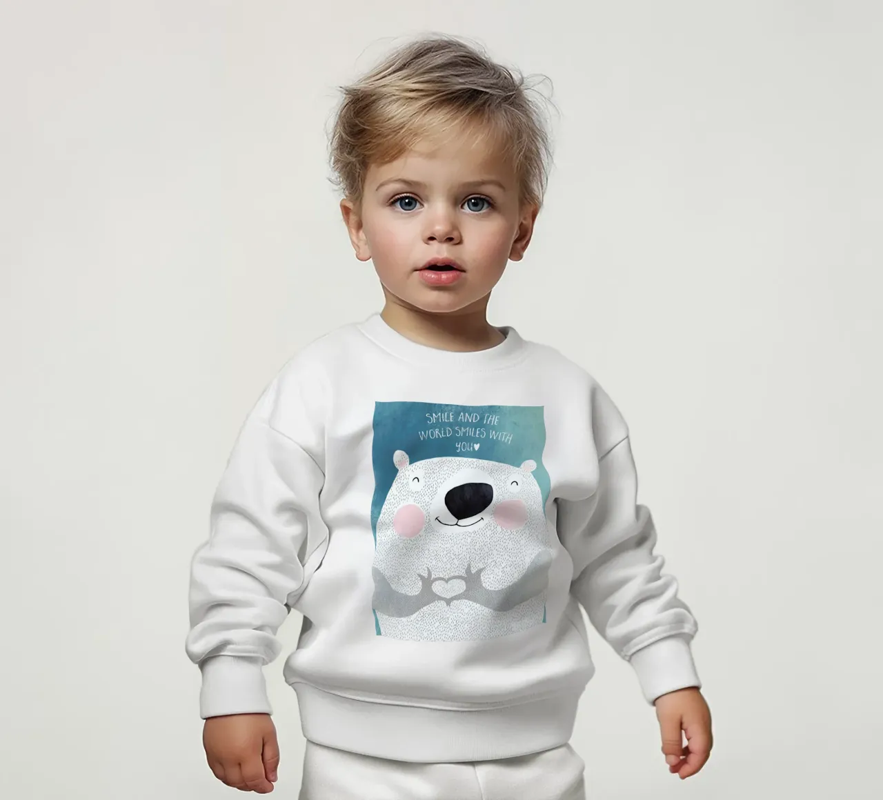 Smile felpa neonato da treechild