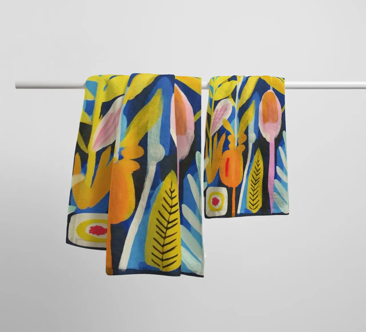 Prato fiorito Groovy Matisse asciugamano da bagno da Andrea Haase Modern Home