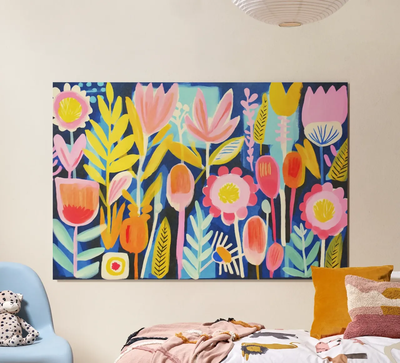 Prato fiorito Groovy Matisse carta hahnemühle da Andrea Haase Modern Home