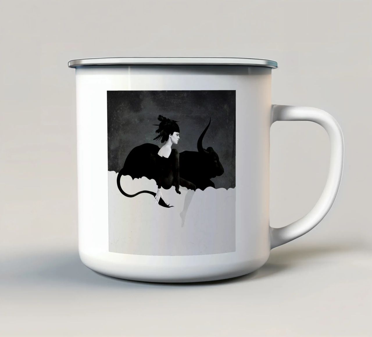 Witness tazza in smalto da Ruben Ireland