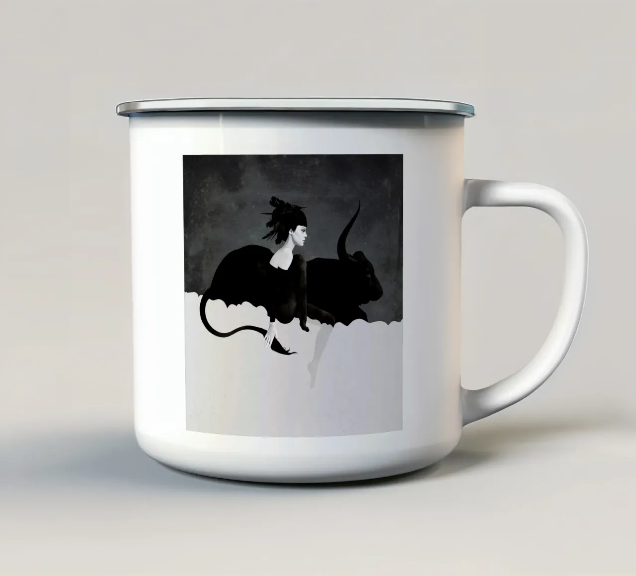 Witness tazza in smalto da Ruben Ireland