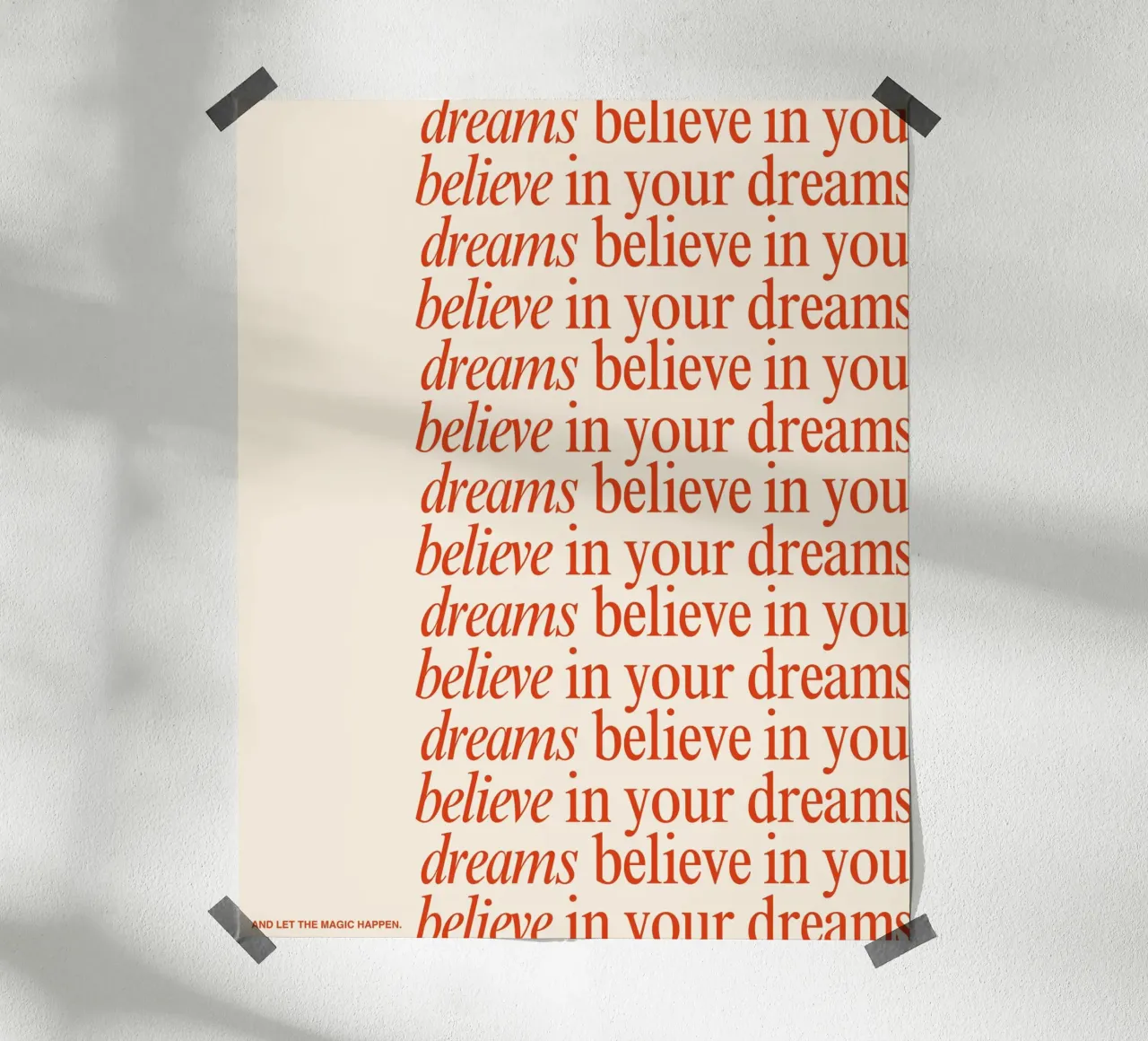 your reality poster da Ambition Wall