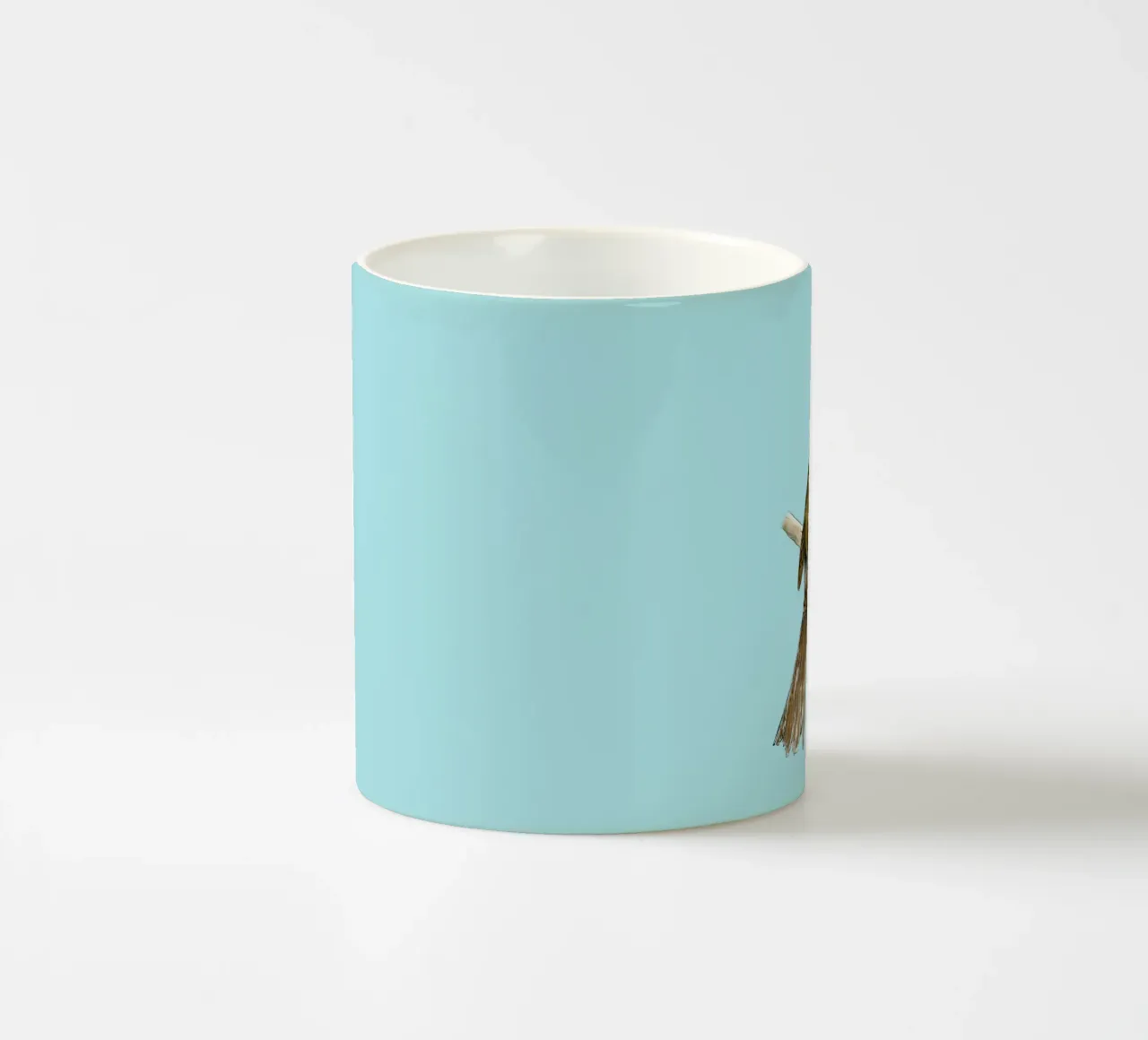 Passero di casa, disegno a inchiostro colorato tazza in ceramica da BwiseLizzy