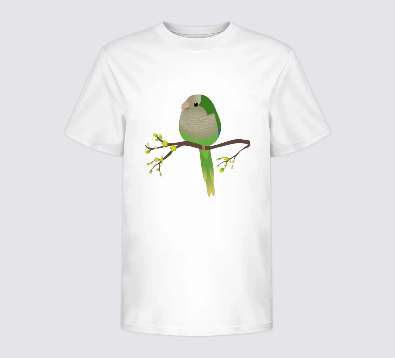 Cute egg shaped quaker parrot or monk parakeet kids t-shirt by BwiseLizzy