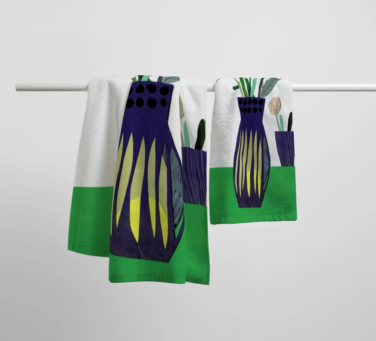 Ranunkeln & Co. 1 towel by Rinah Lang