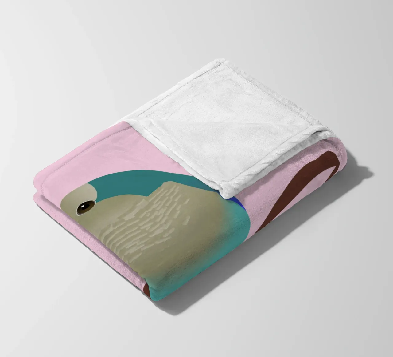 Niedlicher eiförmiger blauer Quäkersittich oder Mönchssittich Fleecedecke von BwiseLizzy